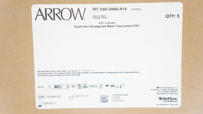 Teleflex CDC-24402-X1A Pediatric Two-Lumen CVC Kit 4Fr x 13cm(x) - Case of 4